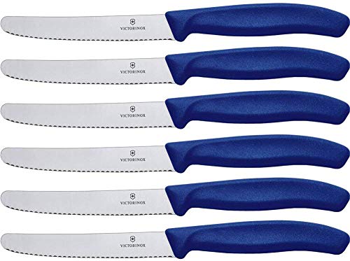 Victorinox Cuchillo, Acero Inoxidable, Azul, Medium