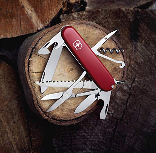 Victorinox Huntsman, Navaja Multiusos, 15 Usos, Rojo