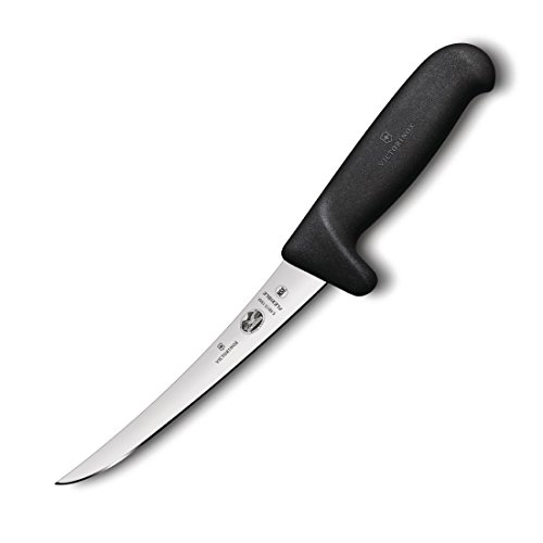 Victorinox Küche und Fibrox Safety Grip Ausbeinmesser Flexibel KL. Cuchillo, Negro, 15 cm