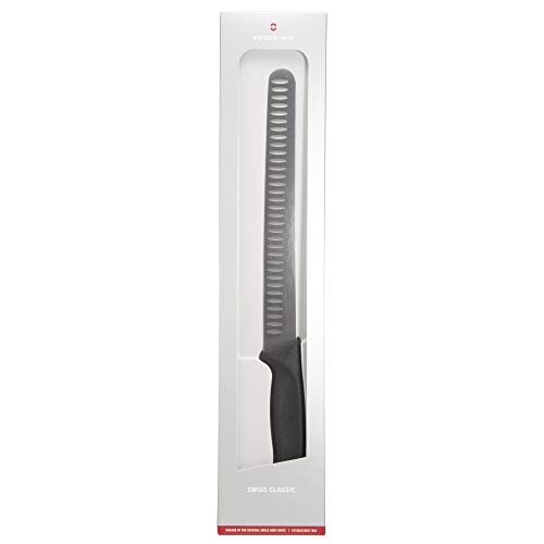 Victorinox Küchen Schinkenmesser Swissclassic Kullen Geschenksch Cuchillo, Acero Inoxidable, Negro, Medium