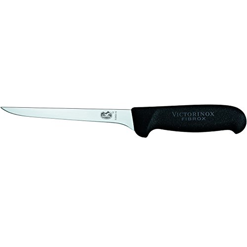 Victorinox Küchenmesser Ausbeinmesser Fibrox Cuchillo, Negro, 15