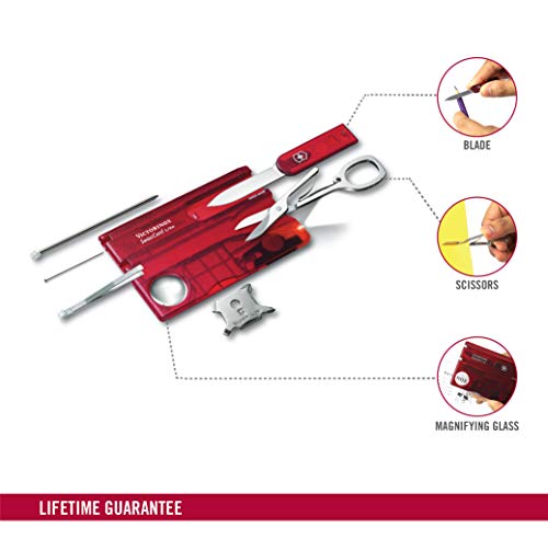 Victorinox V07300.T Carta Svizzera Lite, Acero Inoxidable, rojo