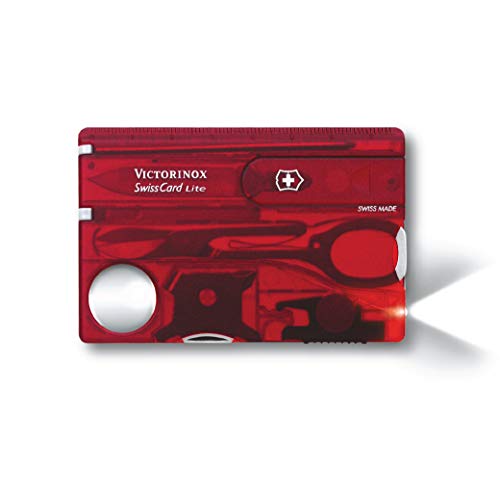 Victorinox V07300.T Carta Svizzera Lite, Acero Inoxidable, rojo