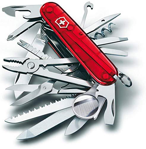 Victorinox V16795.T Navaja Medio Swiss Champ, Rojo, M