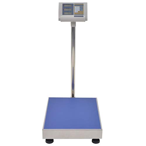 vidaXL Báscula de Plataforma Digital 300kg con Batería Recargable Peso Escala