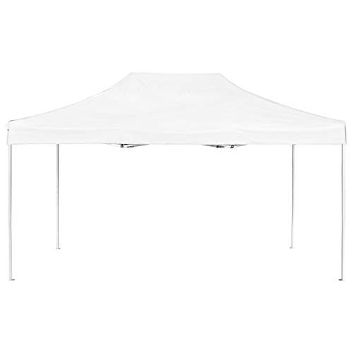 vidaXL Carpa Plegable Profesional Aluminio Cenador Pagoda Pérgola Fiestas Jardín Celebraciones Salones Estructuras Recintos Parasoles 4,5x3 m Blanco