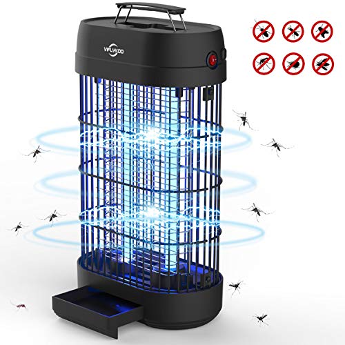 Viflykoo Lámpara Antimosquitos Electrico,Lámpara Anti Mosquitos Destructora de Insectos eléctrica 18W Sin químicos tóxicos,Trampas para Insectos Matamoscas Area efectiva 80㎡ Interior y Jardin