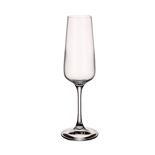 Villeroy & Boch 11-7209-8130 Flauta para Cava de 250 ml, Cristal, 7 cm, 4 Unidades