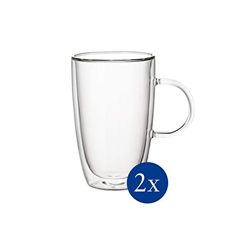 Villeroy & Boch Artesano Hot&Cold Beverages Tazas de té, 0.45 litros, medido hasta el borde, Vidrio borosilicatado