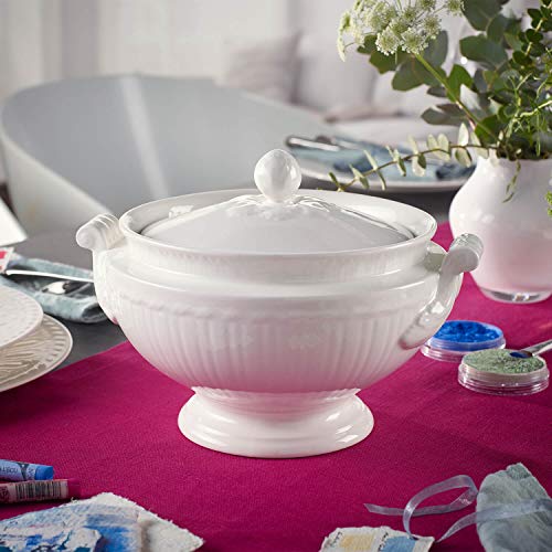 Villeroy & Boch Cellini Sopera, Porcelana Premium, Blanco, 2 litros