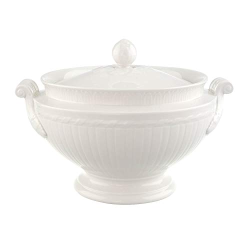 Villeroy & Boch Cellini Sopera, Porcelana Premium, Blanco, 2 litros