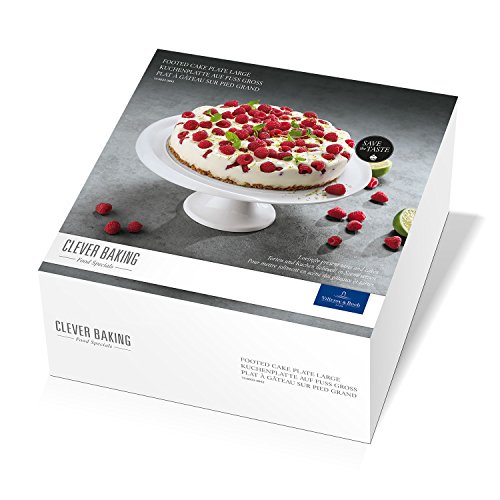 Villeroy & Boch Clever Baking Fuente para tartas, 32 cm, Porcelana Premium, Blanco