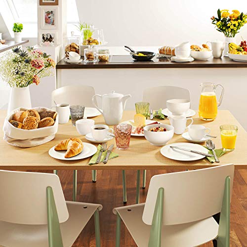 Villeroy & Boch For Me - Cafetera, 1,2 Litros, porcelana premium, color blanco