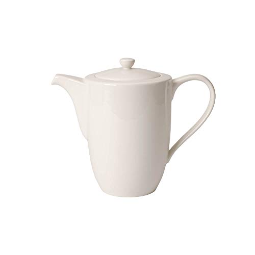 Villeroy & Boch For Me - Cafetera, 1,2 Litros, porcelana premium, color blanco