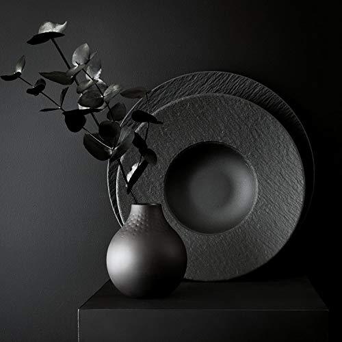 Villeroy & Boch Manufacture Rock Plato para pasta Porcelana Premium, Negro (Rock), 29 cm