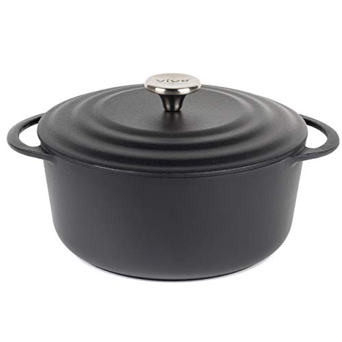 Villeroy & Boch Olla para guisos CW0463 de Vivo by Group, 4,2 litros, 24 cm, Negra, Metal, 4.2 L