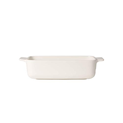 Villeroy & Boch Pasta Passion Plato de lasaña pequeño para una persona, Porcelana, Blanco