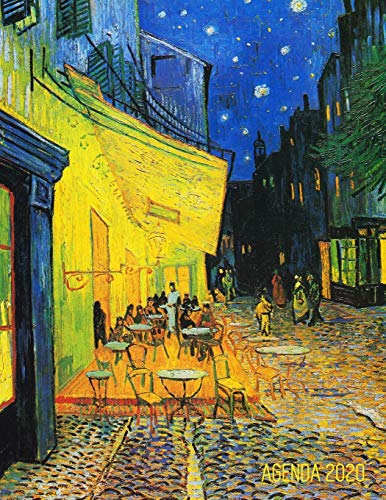 Vincent Van Gogh Agenda Annual 2020: Terraza de Café por la Noche | Planificador Semanal | 52 Semanas Enero a Diciembre 2020 | Postimpresionismo (Agenda 2020 Semana Vista)