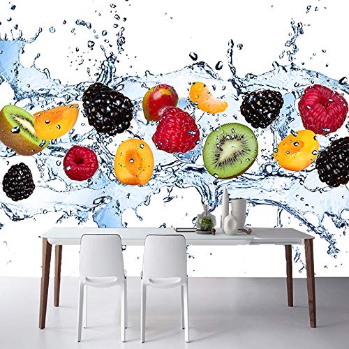 Vinilo decorativo Pintura de pared personalizada Papel pintado de fotos de fruta fresca Restaurante Sala de estar Fondo de cocina Mural de pared Papel pintado no tejido Moderno 1㎡（1 metro cuadrado）