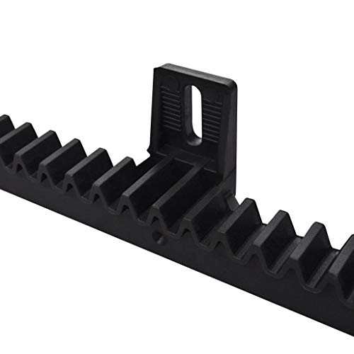 Vislone – Juego 4 de Cremalleras para Puerta de Nailon para motorización Puertas correderas 1000 x 20 x 26,5 mm Capacidad MAX 800 kg