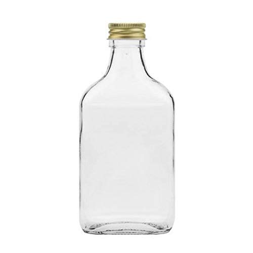 Viva-artículos de Uso doméstico - 30 Botellas de Cristal 200 ml con tapón de Rosca para llenar Incluye Embudo diámetro 7 cm