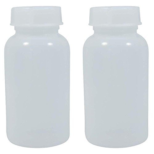 Viva-Haushaltswaren – 6 x 5 frascos Botella 500 ml con rosca, Farmacia, laboratorio Botella, Medicina, bote, plástico bote, plástico (PE de LD), sin BPA – Fabricado en Alemania – Incluye etiquetas