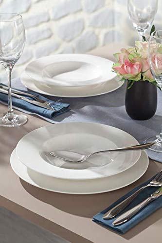 vivo by Villeroy & Boch Group Basic White Juego de mesa, 12 piezas, Porcelana Premium, Blanco