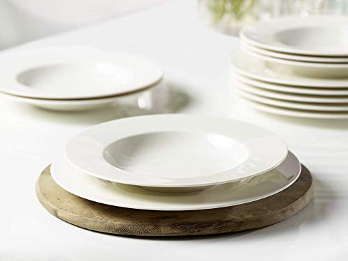 vivo by Villeroy & Boch Group Basic White Juego de mesa, 12 piezas, Porcelana Premium, Blanco