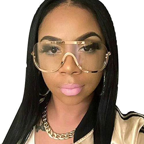 VJGOAL Mujeres Vintage Retro Gafas Moda Espejo Lente lente siamesa clásica con lentes integrados