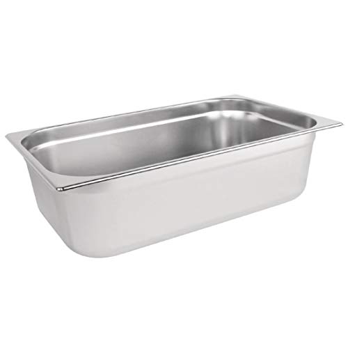 Vogue k924 1/1 Gastronorm sartén de acero inoxidable, 150 mm)