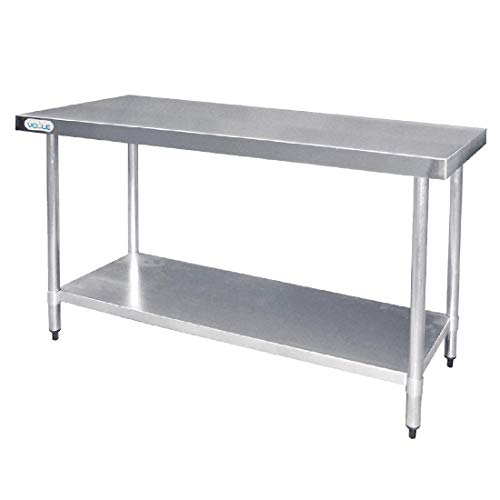 Vogue t376 mesa de acero inoxidable