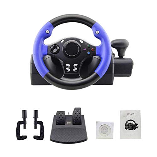 Volante De Carreras De Coches 7 En 1 De 270 Grados con Pedales Sensibles para PS4 para Xbox-One / 360 para Interruptor De Simulación De Android