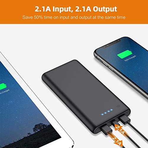 VOOE Batería Externa 25800mAh [Versión Mejorada] Power Bank Ultra Capacidad Cargador Portátil Móvil con 2 Puertos USB y Luces LED Power Bank Alta Velocidad Cargador para Smartphones Tabletas y Más