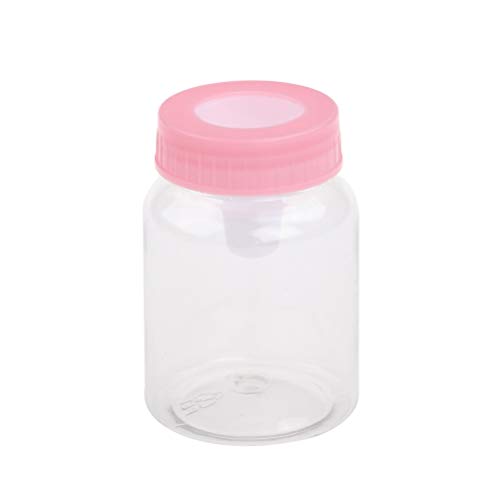 VOSAREA 24 UNIDS Baby Shower Botella de Alimentación Mini Caja de Regalo Botella de Dulces para Niño Niña Recién Nacido Bautismo Bautizo Fiesta de Cumpleaños Decoración (Rosa)