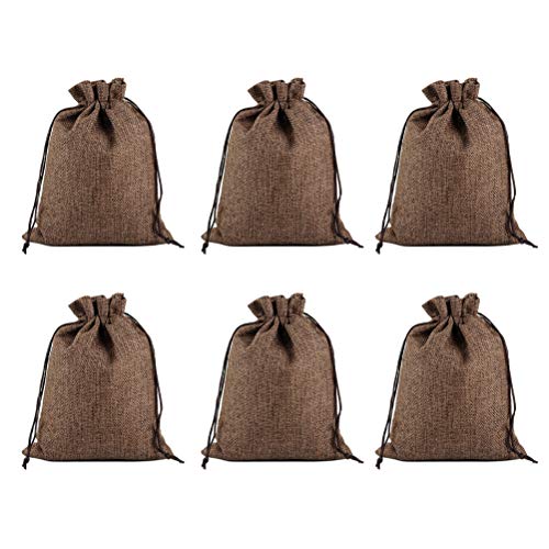 Vosarea Bolso con Lazo, 30 Piezas Arnés de Bolsillo Bambú Carbón Aroma Lino de algodón Bolsas para Regalos Dulces Boda Plantas Semillas Especias Monedas