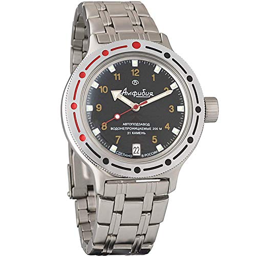 Vostok Amphibia Ejercito ruso 200m WR Mecanico AUTO Reloj de cuerda automatico 420270