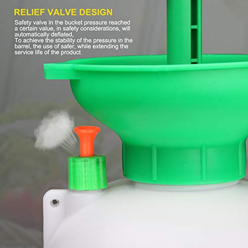 VOXON Pulverizador de Resión Boquilla Ajustable de 5 litros Capacidad para Ser Utilizado como Jardinería, Lavado de Coches, Limpieza de Ventanas, Riego de Flores, Fertilización y Mucho Más