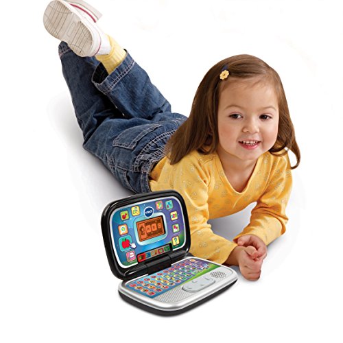 VTech Diverblack PC - Ordenador iInfantil educativo para aprender en casa, enseña diferentes materias a Través de sus voces, frases y melodías (80-196322)