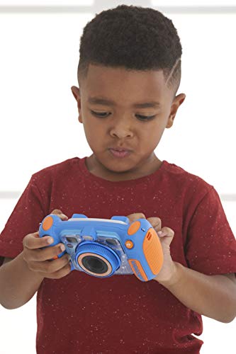 VTech Kidizoom Duo 5.0, Cámara de Fotos Digital para Niños, 5 MP, Pantalla a Color, 2 Objetivos, Azul, Versión Inglesa