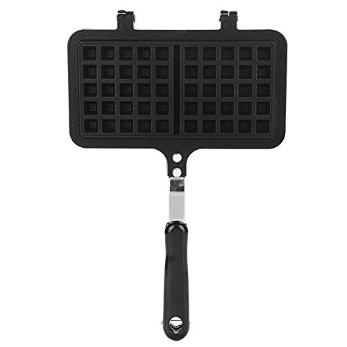 Waffle Baking Mold, Gofrera Doble Grande,Maquina de Gofres Antiadherente del Molde De La Aleación De Aluminio