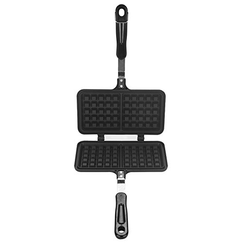 Waffle Baking Mold, Gofrera Doble Grande,Maquina de Gofres Antiadherente del Molde De La Aleación De Aluminio