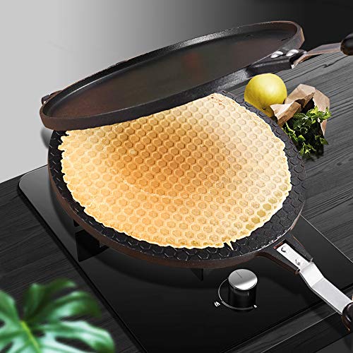 Waffle Cone Maker Pan Aleación de aluminio Gas Antiadherente Pastel Parrilla Rollo de huevo Molde Herramienta para hornear de cocina