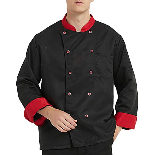 WANGJ Chef Hotel Uniforme Hombres Y Mujeres Cantina Ropa De Cocina 4XL Entrenamiento De Pasteles Ropa para Hornear Postre Ropa De Trabajo Cómoda Y Transpirable,4XL