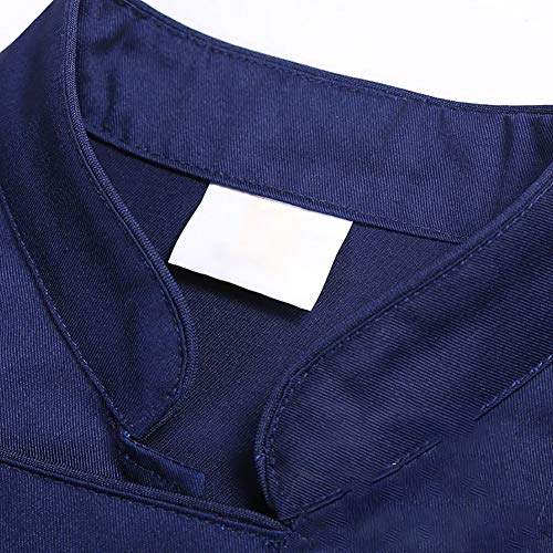 WANGJ Uniforme De Chef De Hotel Ropa De Entrenamiento para Hornear Pasteles De Manga Larga Cómoda Y Transpirable 3XL Hombres Y Mujeres De Doble Botonadura Otoño E Invierno,XL