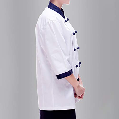 WANGJ Uniforme De Chef De Manga Larga Restaurante Occidental Barista Ropa De Trabajo Entrenamiento De Pan para Hornear Chaqueta De Otoño E Invierno Ropa De Entrenamiento De Hotel,M