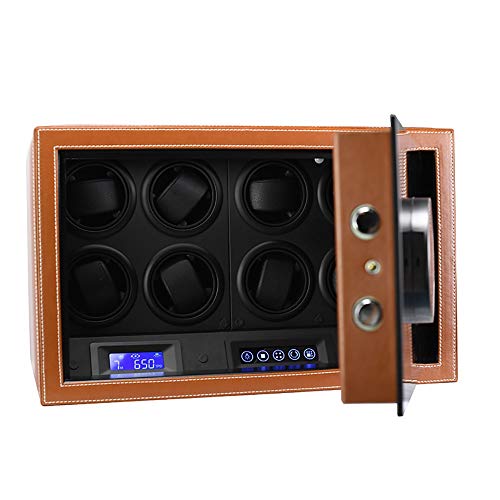 Watch Winder, Tiene Capacidad For 8 Relojes Mecánicos Automáticos, Primavera Barril Segura, Suave, Flexible Tabla Almohada, Motor Importado, Diseño Anti-magnética, 32 * 42 * 35cm Mira la cuerda