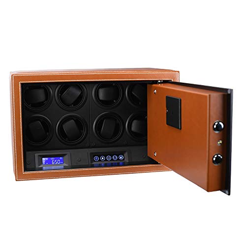 Watch Winder, Tiene Capacidad For 8 Relojes Mecánicos Automáticos, Primavera Barril Segura, Suave, Flexible Tabla Almohada, Motor Importado, Diseño Anti-magnética, 32 * 42 * 35cm Mira la cuerda