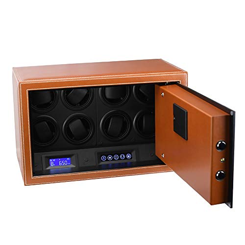 Watch Winder, Tiene Capacidad For 8 Relojes Mecánicos Automáticos, Primavera Barril Segura, Suave, Flexible Tabla Almohada, Motor Importado, Diseño Anti-magnética, 32 * 42 * 35cm Mira la cuerda