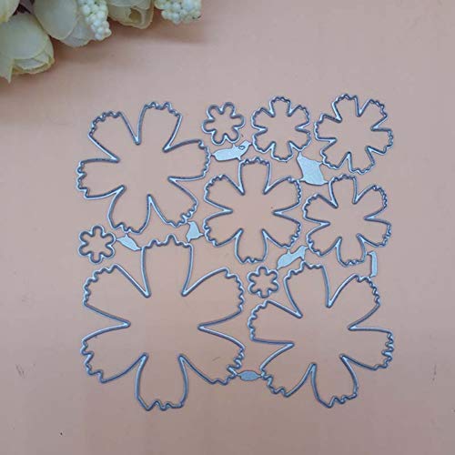 WBSNA 3D Flor Madre El Día Clavel Forma de Cuchillo Plantilla Metal Troqueles de Corte de Acero Práctica de Corte DIY Scrapbooking Álbum Craft Dies