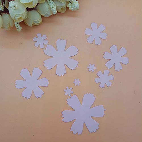 WBSNA 3D Flor Madre El Día Clavel Forma de Cuchillo Plantilla Metal Troqueles de Corte de Acero Práctica de Corte DIY Scrapbooking Álbum Craft Dies